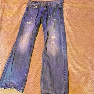 Distressed American Eagle Jeans
